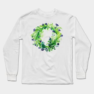 Summer solstice flower crown Long Sleeve T-Shirt